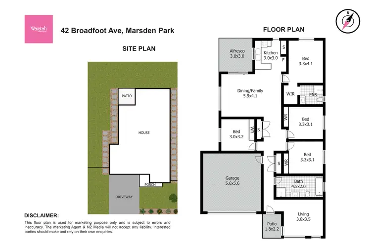 Floorplan of Homely house listing, 42 Broadfoot Avenue, Marsden Park NSW 2765