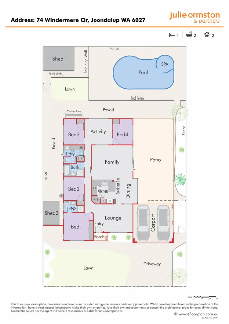 Floorplan of Homely house listing, 74 Windermere Circle, Joondalup WA 6027