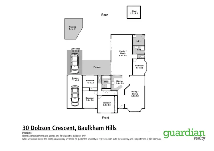 Floorplan of Homely house listing, 30 Dobson Crescent, Baulkham Hills NSW 2153