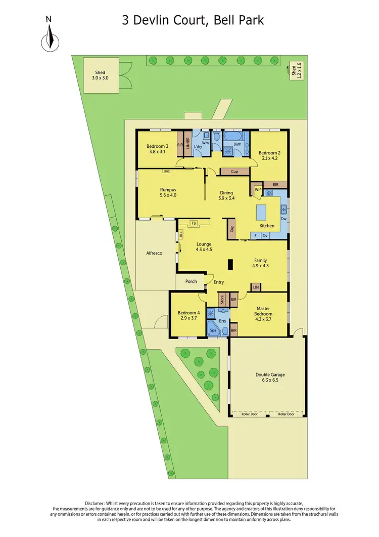 Floorplan of Homely house listing, 3 Devlin Court, Bell Park VIC 3215