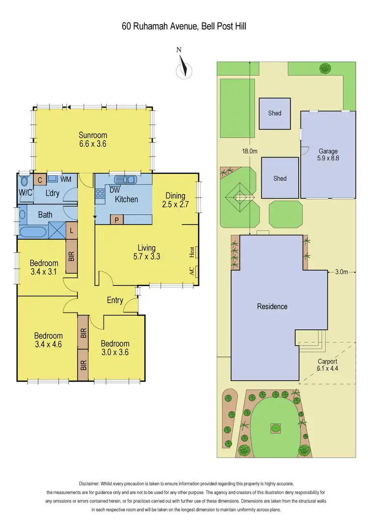 Floorplan of Homely house listing, 60 Ruhamah Avenue, Bell Post Hill VIC 3215