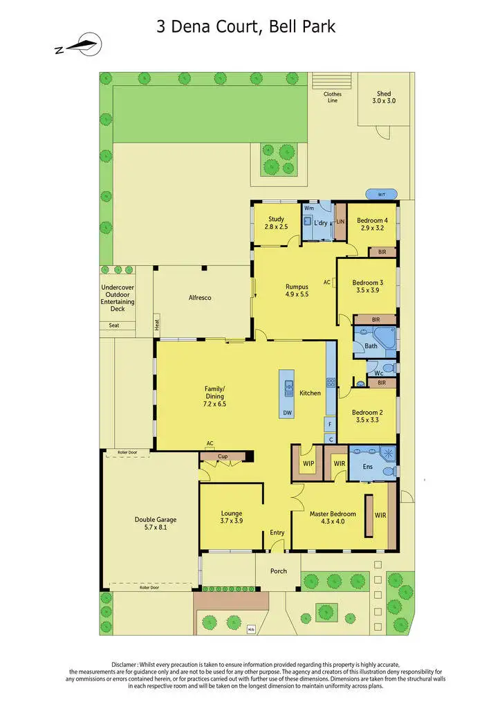 Floorplan of Homely house listing, 3 Dena Court, Bell Park VIC 3215