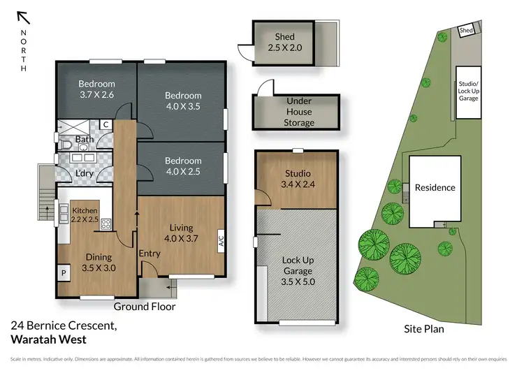 Floorplan of Homely house listing, 24 Bernice Crescent, Waratah West NSW 2298