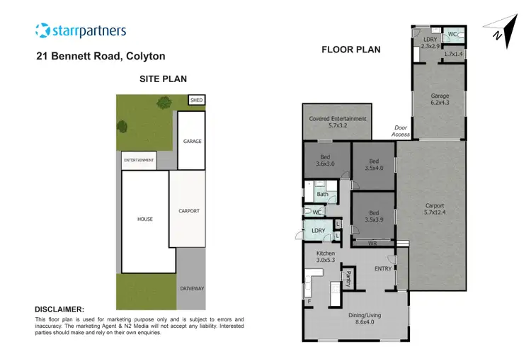 Floorplan of Homely house listing, 21 Bennett Road, Colyton NSW 2760