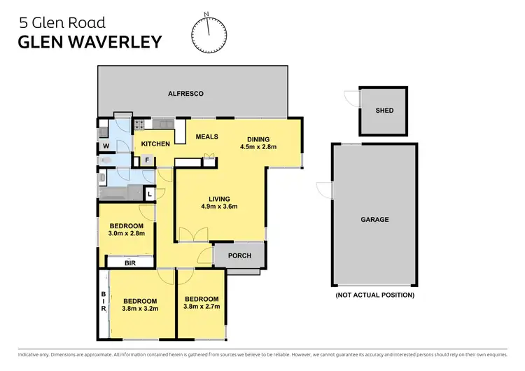 Floorplan of Homely house listing, 5 Glen Road, Glen Waverley VIC 3150