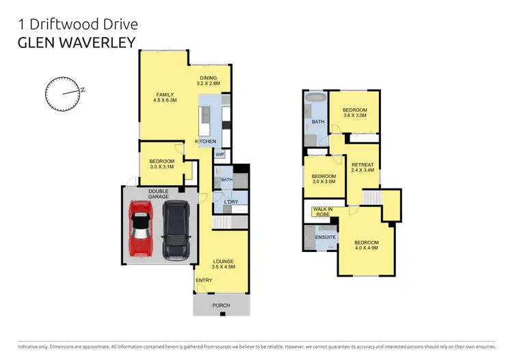 Floorplan of Homely house listing, 1 Driftwood Drive, Glen Waverley VIC 3150