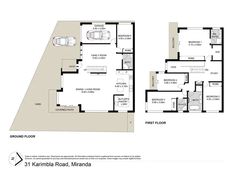 Floorplan of Homely semi-detached listing, 31 Karimbla Road, Miranda NSW 2228