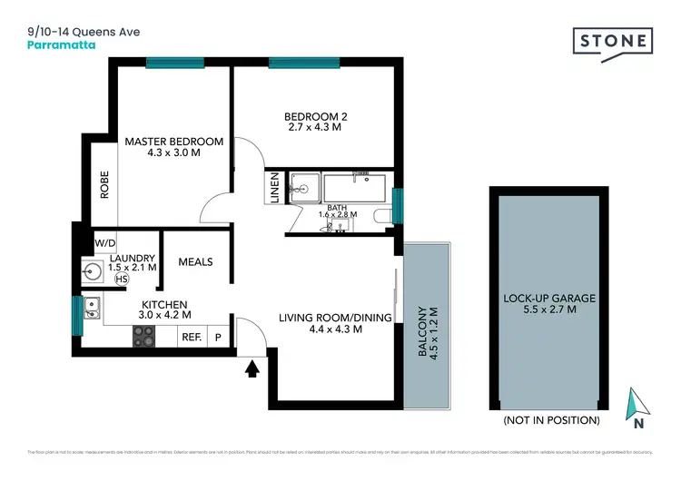 Floorplan of Homely apartment listing, 9/10-14 Queens Avenue, Parramatta NSW 2150