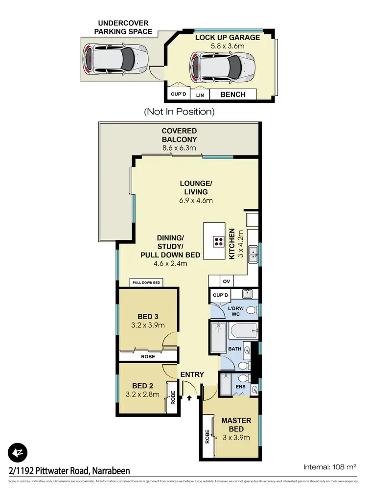 Floorplan of Homely apartment listing, 2/1192 Pittwater Road, Narrabeen NSW 2101