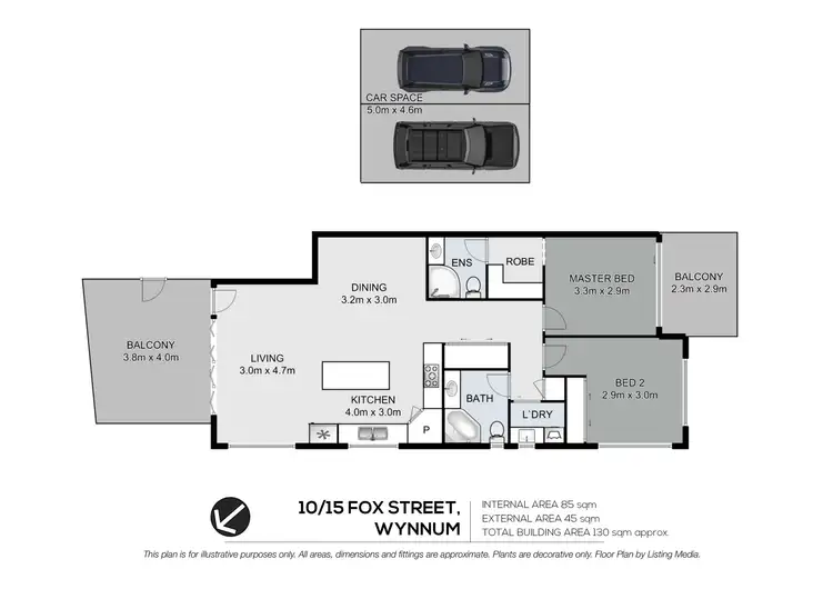 Floorplan of Homely unit listing, 8/15 Fox Street, Wynnum QLD 4178