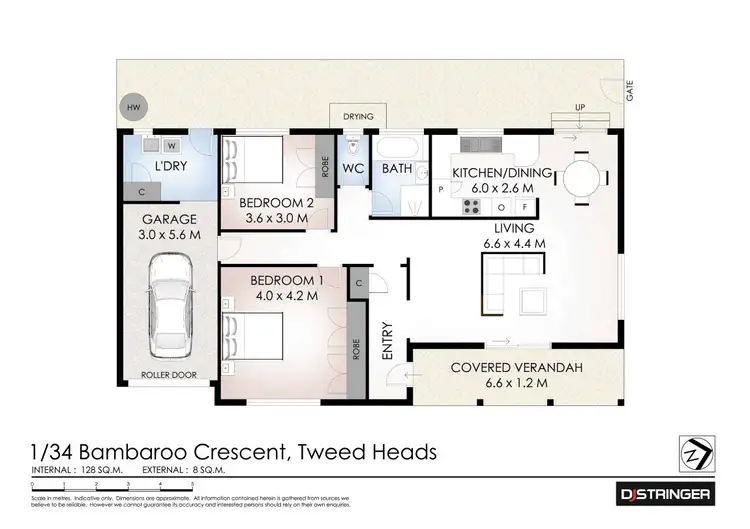 Floorplan of Homely house listing, 1/34 Bambaroo Crescent, Tweed Heads NSW 2485