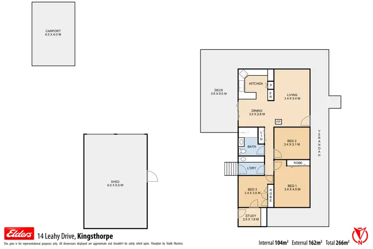 Floorplan of Homely house listing, 14 Leahy Drive, Kingsthorpe QLD 4400