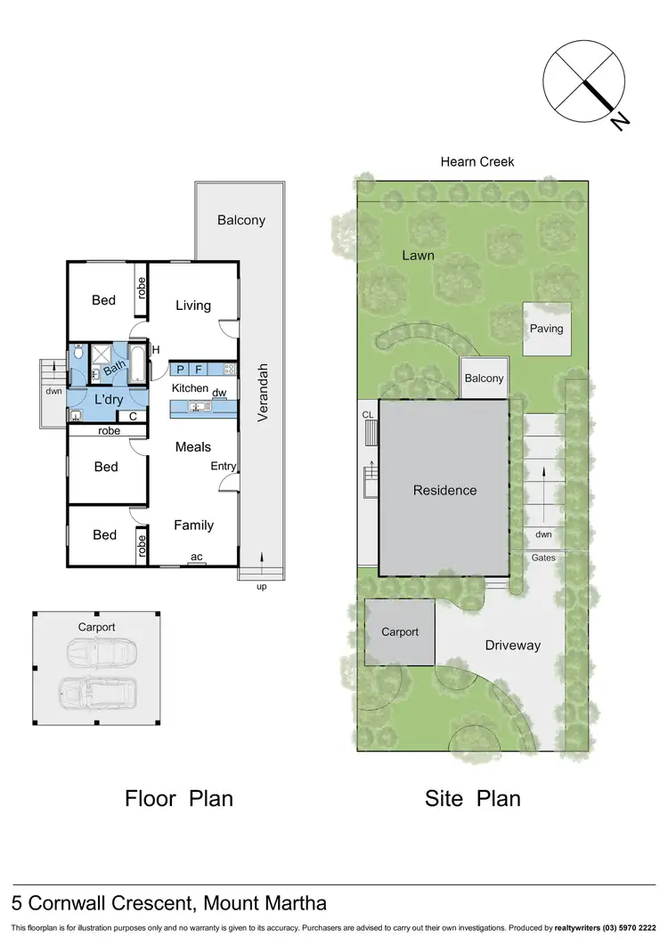 Floorplan of Homely house listing, 5 Cornwall Crescent, Mount Martha VIC 3934