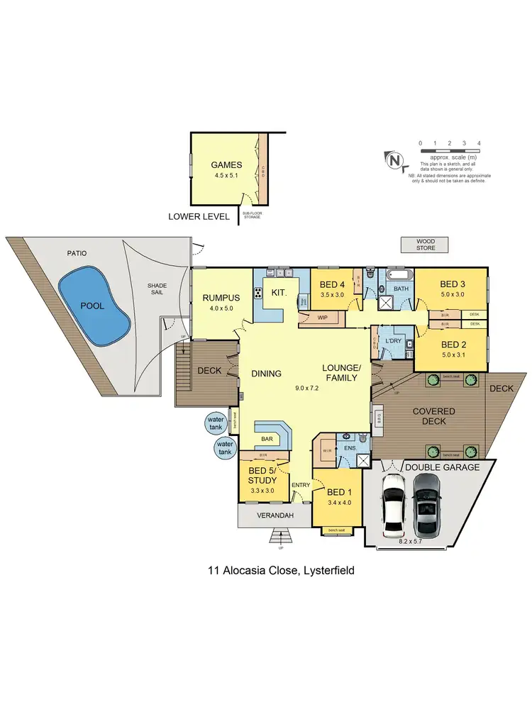 Floorplan of Homely house listing, 11 Alocasia Close, Lysterfield VIC 3156