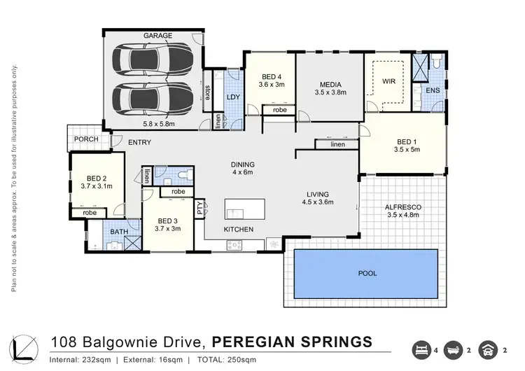 Floorplan of Homely land listing, 108 Balgownie Drive, Peregian Springs QLD 4573