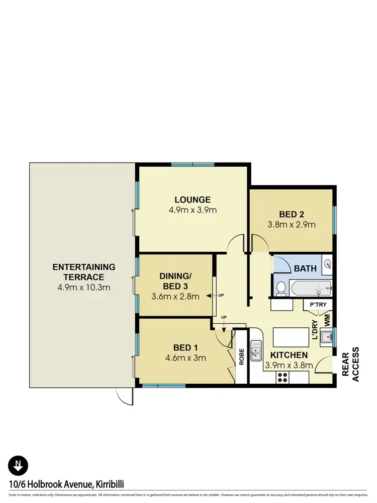 Floorplan of Homely apartment listing, 10/6 Holbrook Avenue, Kirribilli NSW 2061
