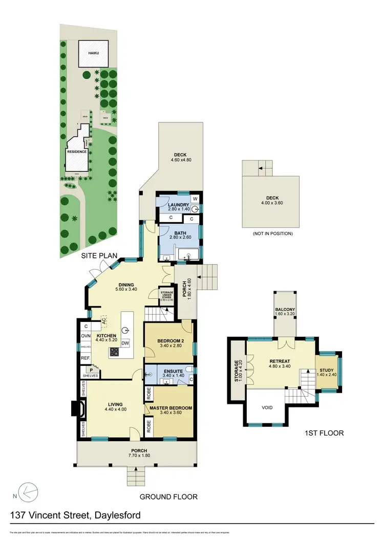 Floorplan of Homely house listing, 137 Vincent Street, Daylesford VIC 3460