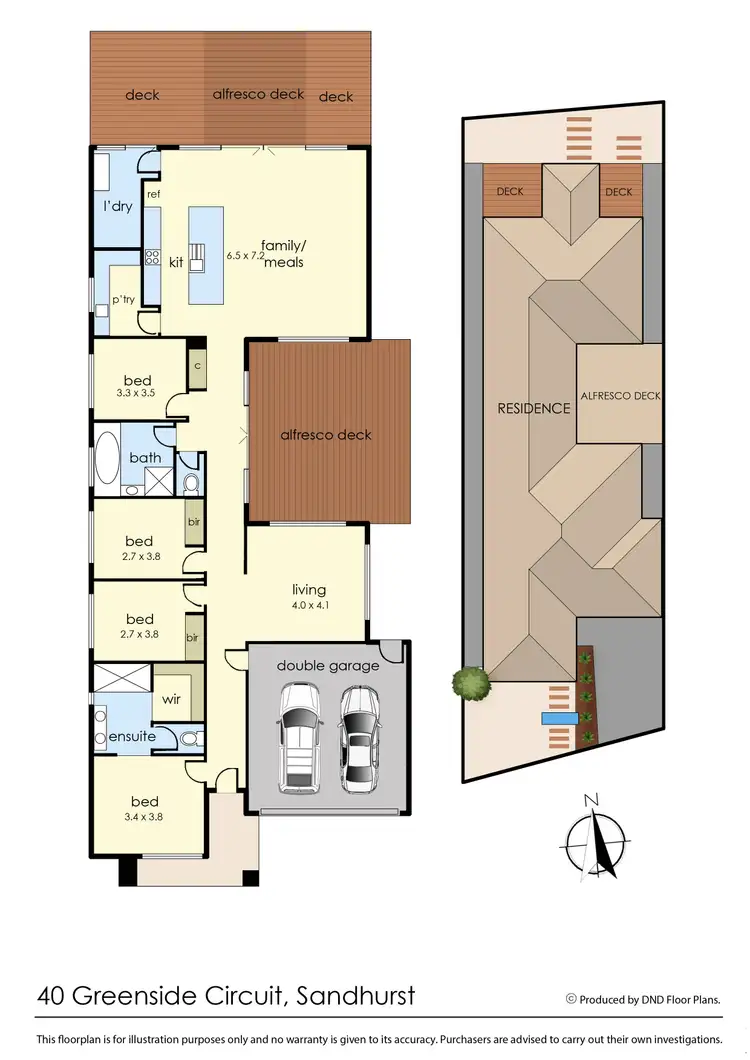 Floorplan of Homely house listing, 40 Greenside Circuit, Sandhurst VIC 3977