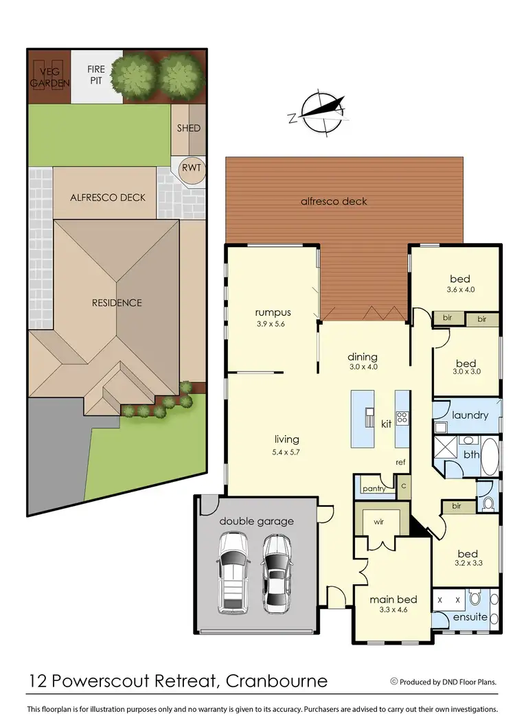 Floorplan of Homely house listing, 12 Powerscout Retreat, Cranbourne VIC 3977