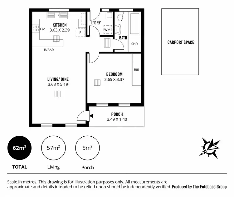 Floorplan of Homely unit listing, 3/6 Koolaman Street, Joslin SA 5070