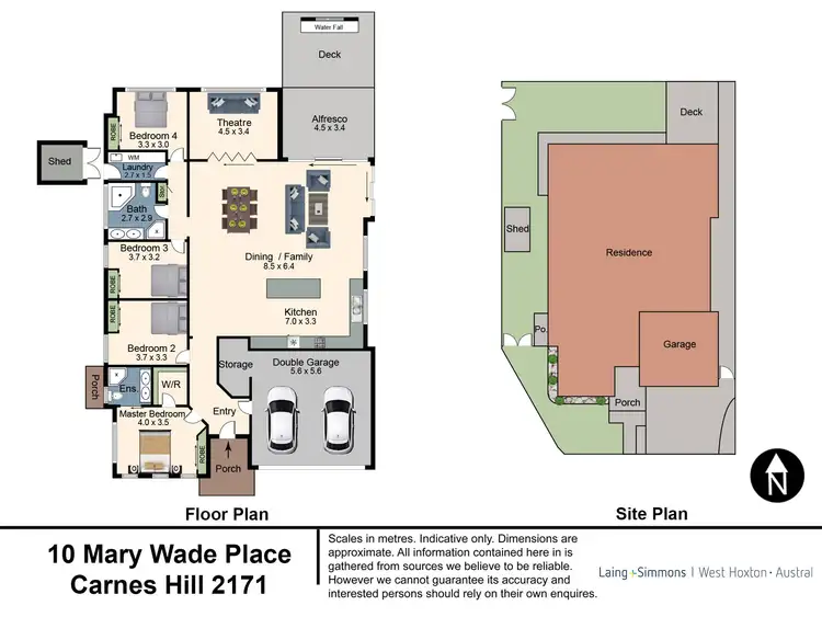 Floorplan of Homely house listing, 10 Mary Wade Place, Carnes Hill NSW 2171