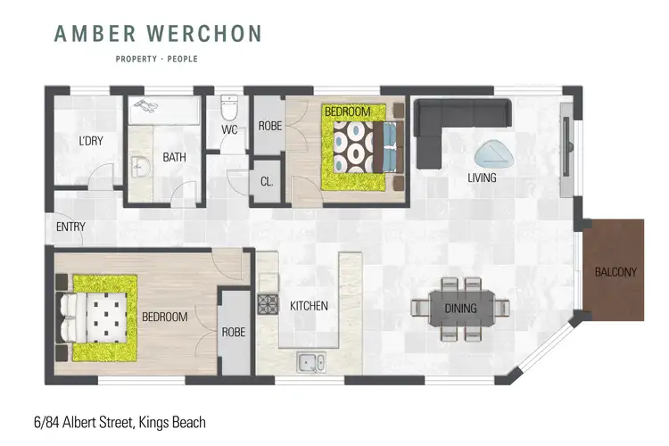 Floorplan of Homely unit listing, 6/84 Albert Street, Kings Beach QLD 4551