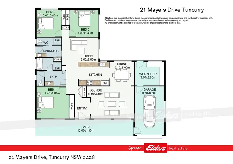 Floorplan of Homely house listing, 21 Mayers Drive, Tuncurry NSW 2428