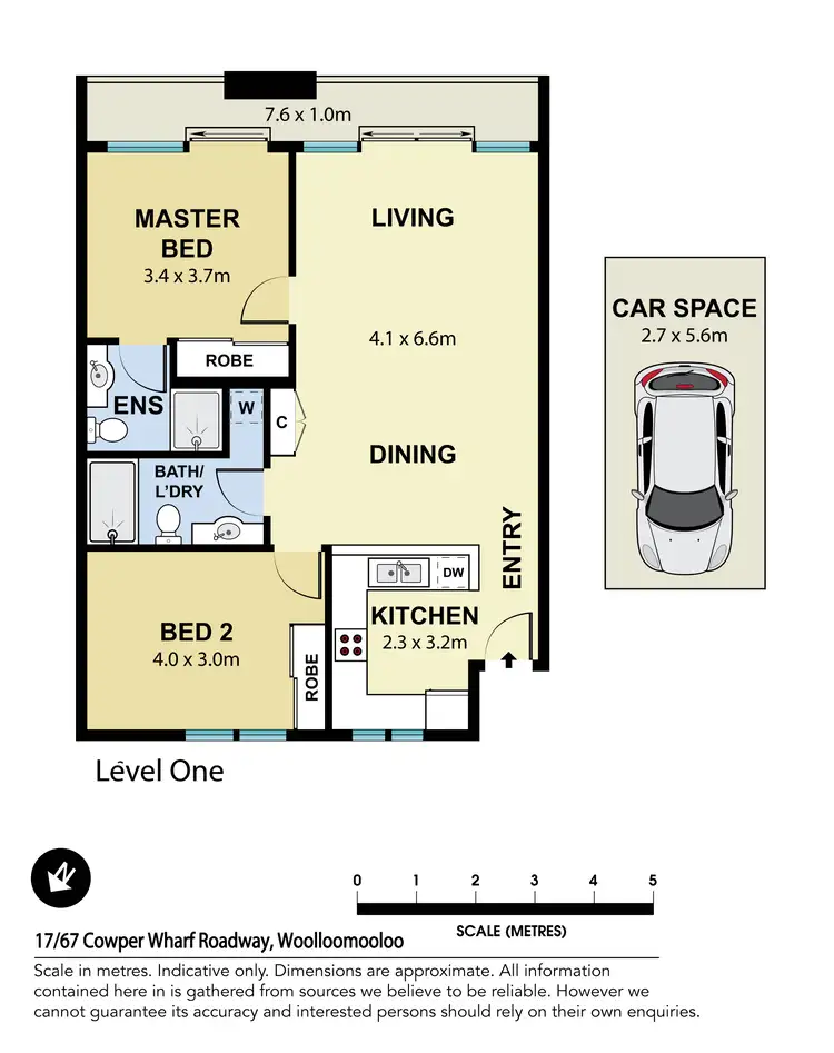 Floorplan of Homely apartment listing, 17/67 Cowper Wharf Roadway, Woolloomooloo NSW 2011
