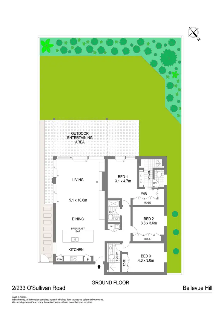 Floorplan of Homely apartment listing, 2/233 O'Sullivan Road, Bellevue Hill NSW 2023