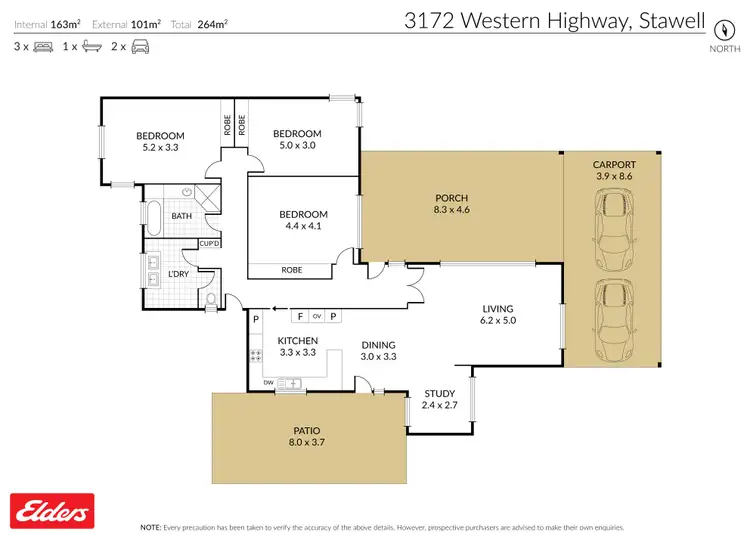 Floorplan of Homely house listing, 3172 Western Highway, Stawell VIC 3380