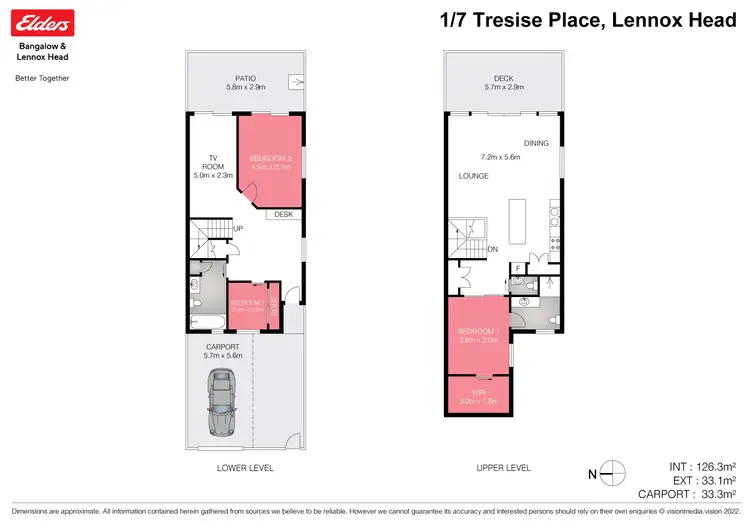 Floorplan of Homely townhouse listing, 1/7 Tresise Place, Lennox Head NSW 2478