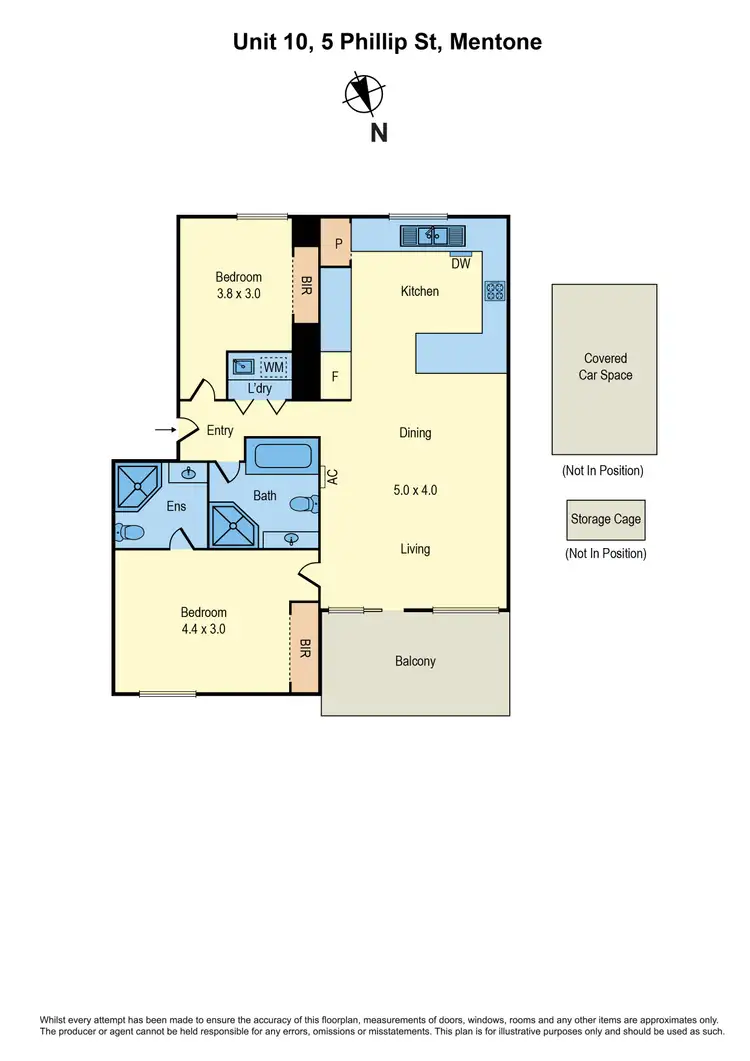 Floorplan of Homely apartment listing, 10/5 Phillip Street, Mentone VIC 3194