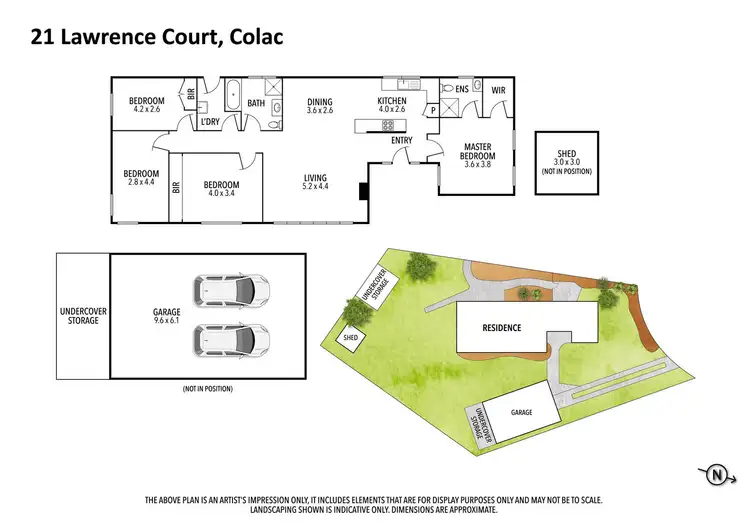 Floorplan of Homely house listing, 21 Lawrence Court, Colac VIC 3250