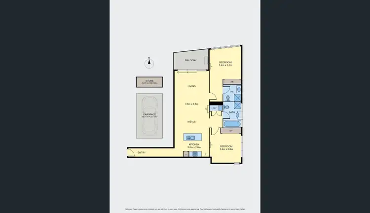 Floorplan of Homely apartment listing, 22/76 The Esplanade, Caroline Springs VIC 3023