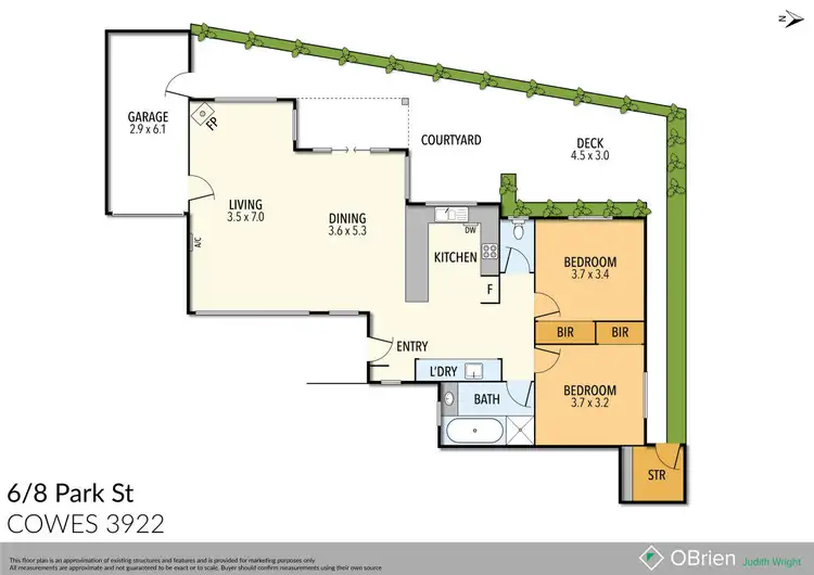 Floorplan of Homely unit listing, 6/8 Park Street, Cowes VIC 3922