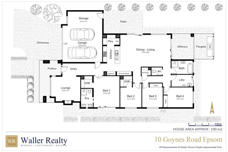 Floorplan of Homely house listing, 10 Goynes Road, Epsom VIC 3551