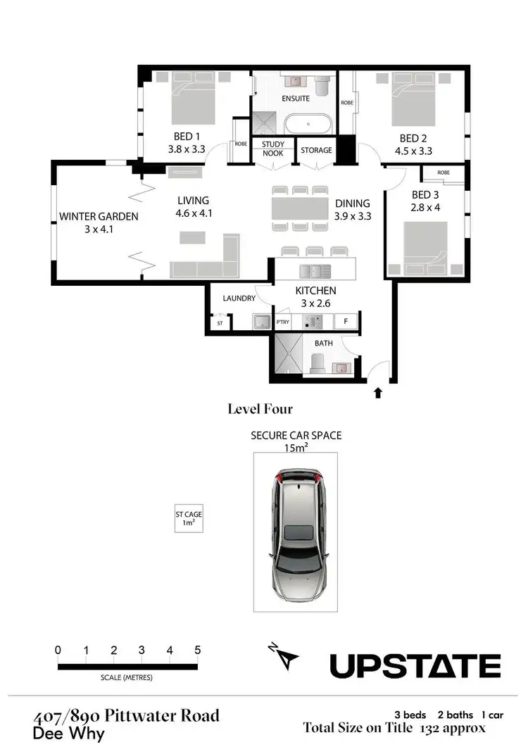 Floorplan of Homely apartment listing, 407/890 Pittwater Road, Dee Why NSW 2099