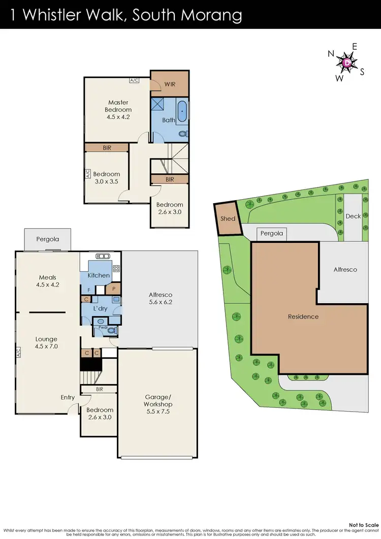 Floorplan of Homely house listing, 1 Whistler Walk, South Morang VIC 3752