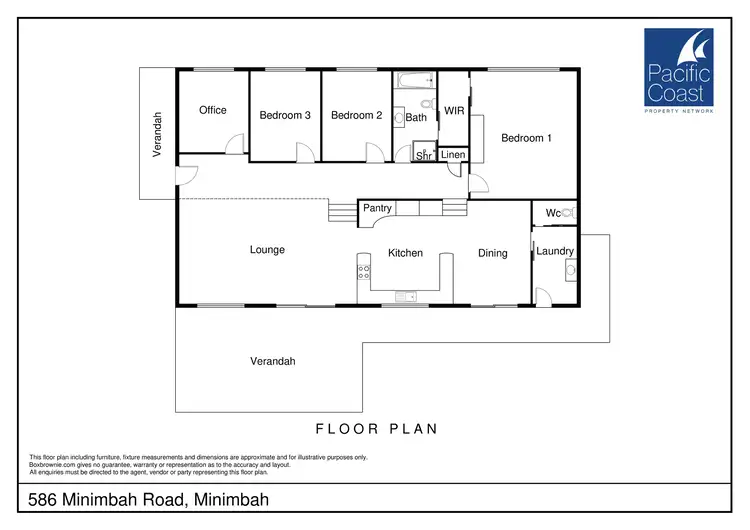 Floorplan of Homely rural property listing, 586 Minimbah Road, Minimbah NSW 2312