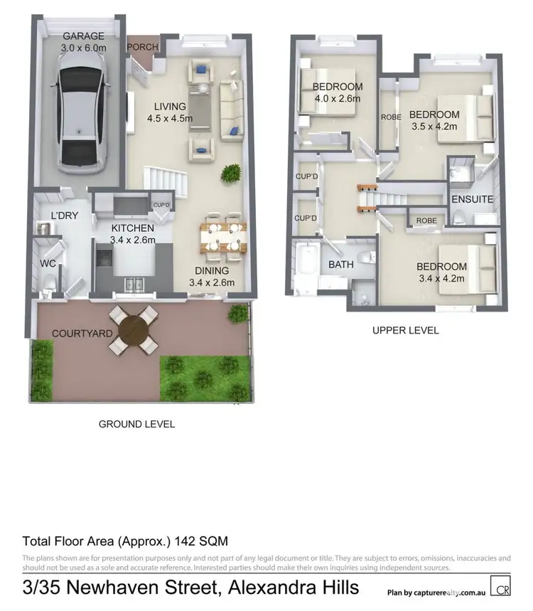 Floorplan of Homely townhouse listing, 3/27-35 Newhaven Street, Alexandra Hills QLD 4161