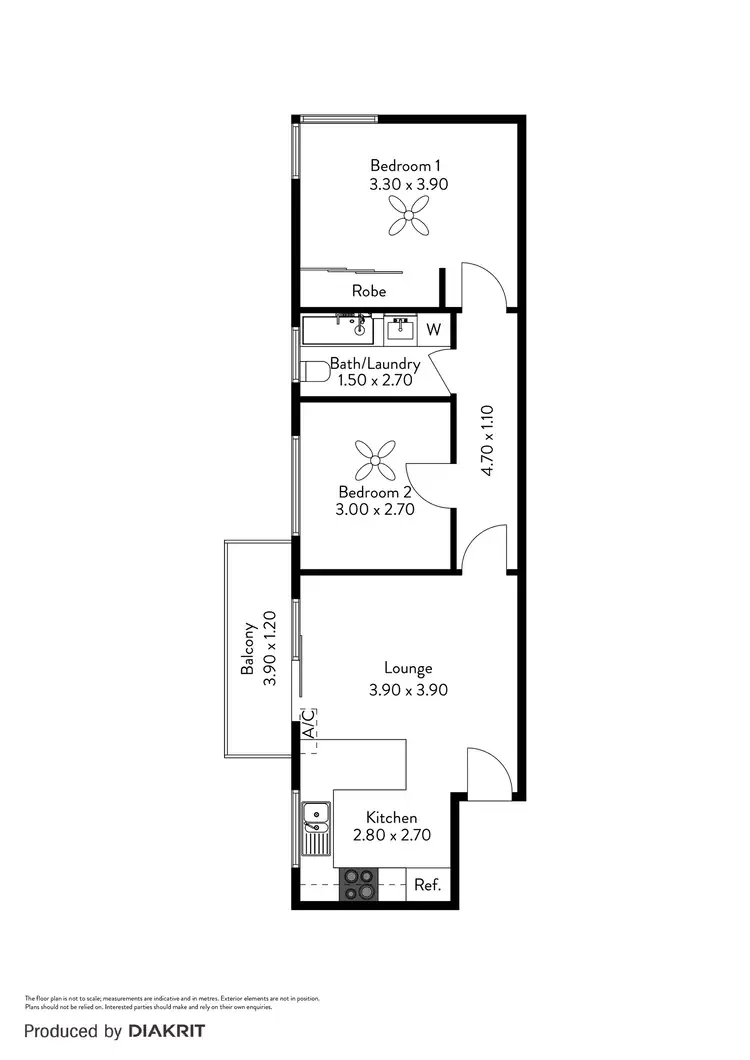 Floorplan of Homely unit listing, 4/74 Broadway, Glenelg South SA 5045