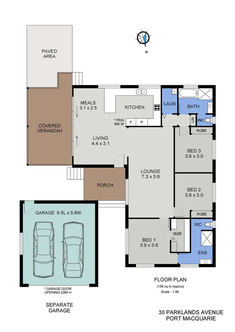 Floorplan of Homely house listing, 30 Parklands Avenue, Port Macquarie NSW 2444