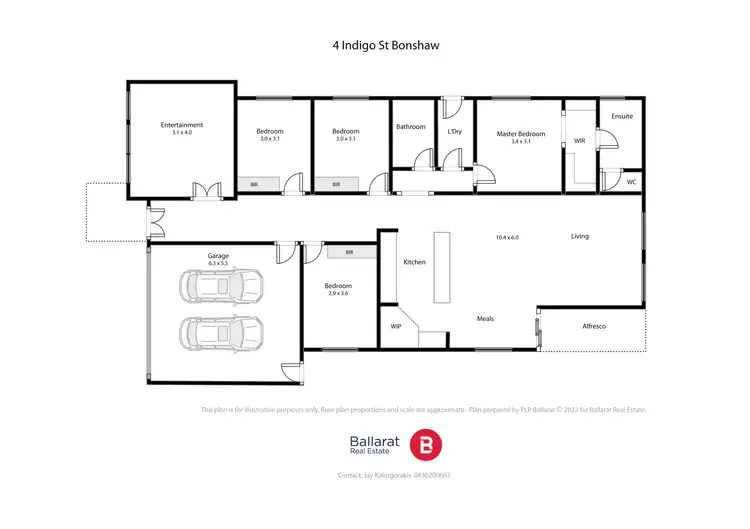 Floorplan of Homely house listing, 4 Indigo Street, Bonshaw VIC 3352