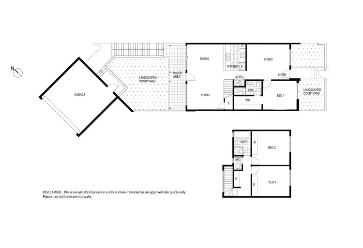 Floorplan of Homely townhouse listing, 84/103 Redfern Street, Macquarie ACT 2614