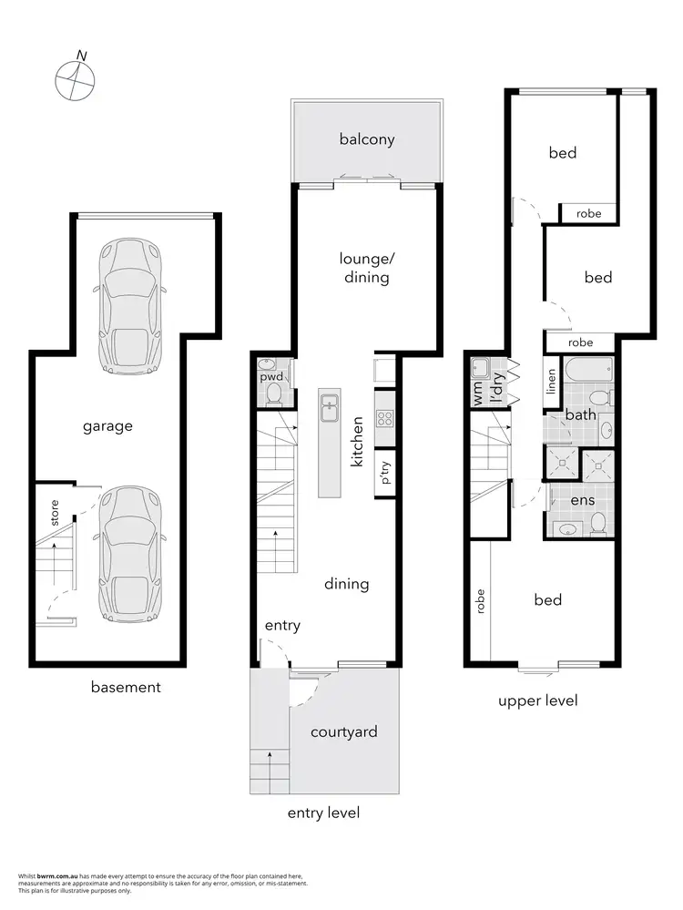 Floorplan of Homely townhouse listing, 64a McMichael Terrace, Denman Prospect ACT 2611