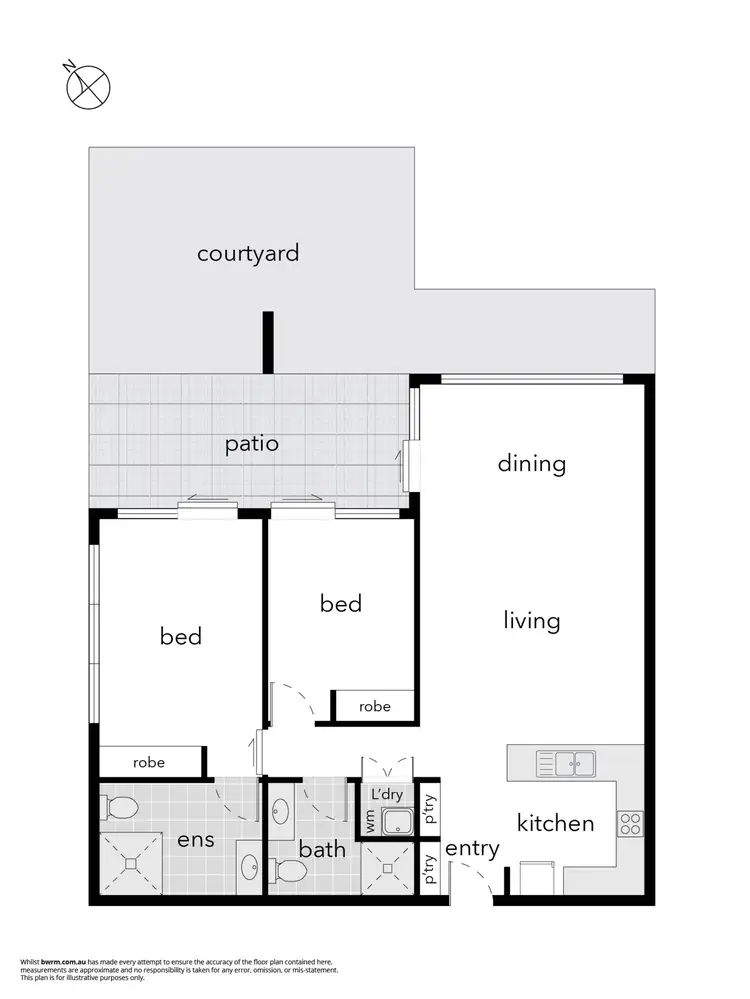Floorplan of Homely apartment listing, 42/2 Peter Cullen Way, Wright ACT 2611