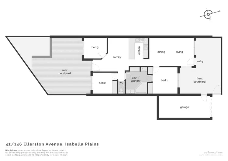 Floorplan of Homely townhouse listing, 42/146 Ellerston Avenue, Isabella Plains ACT 2905