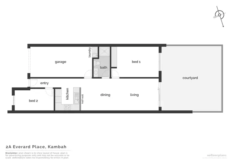 Floorplan of Homely townhouse listing, 2A Everard Place, Kambah ACT 2902