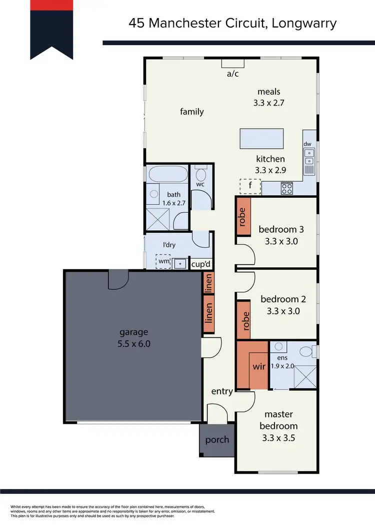 Floorplan of Homely house listing, 45 Manchester Circuit, Longwarry VIC 3816