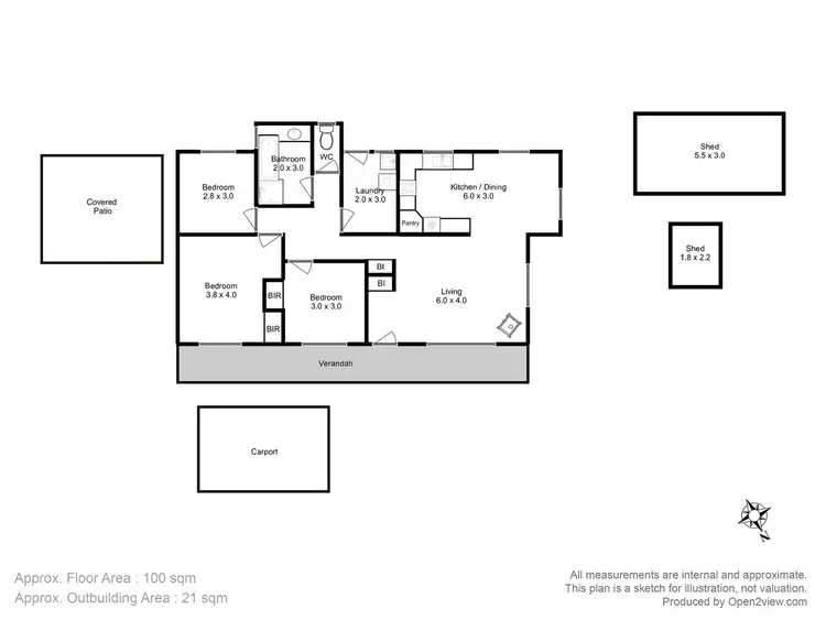 Floorplan of Homely house listing, 8 Midway Street, Midway Point TAS 7171
